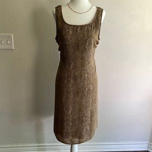 Vintage Amanda Lane Snake Skin Dress Size 14